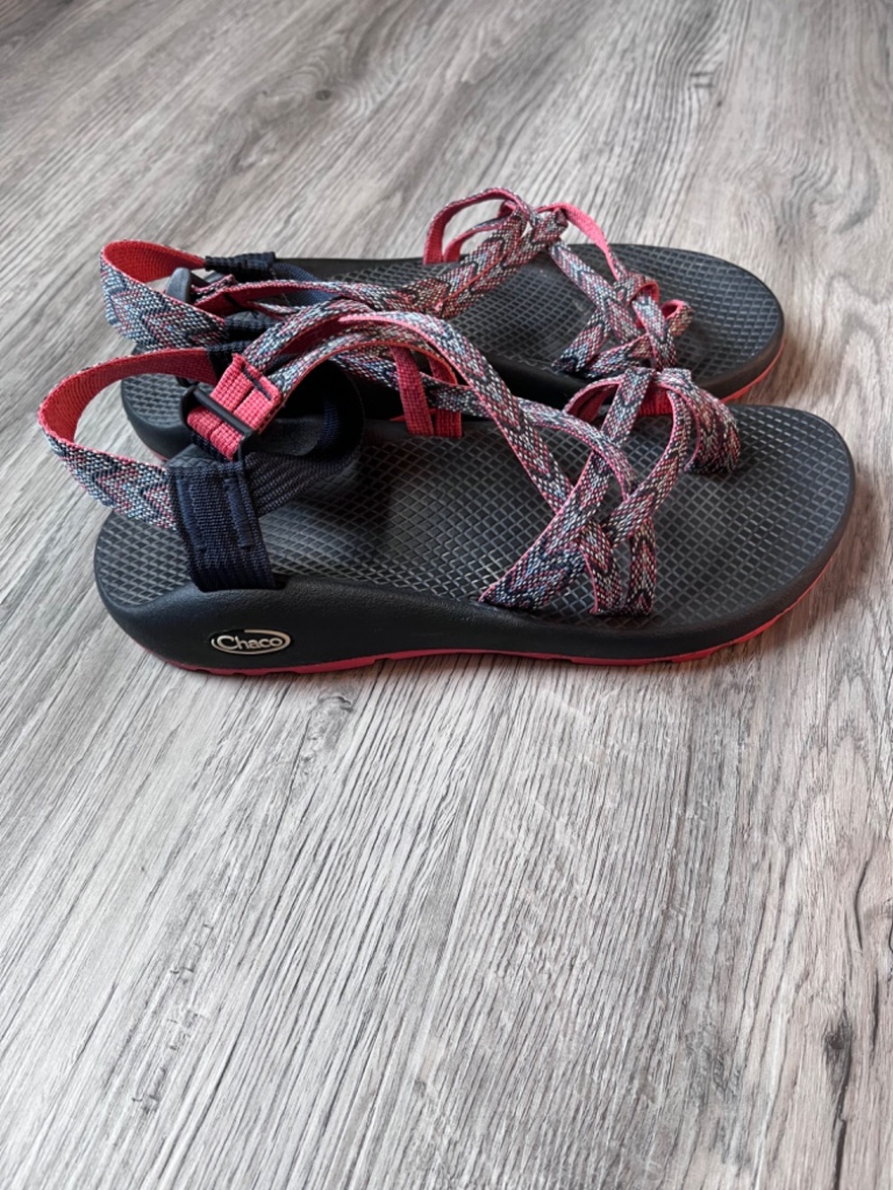 Chaco zx/2 classic hiking outdoor sandal strappy toe strap motif eclipse size 9
